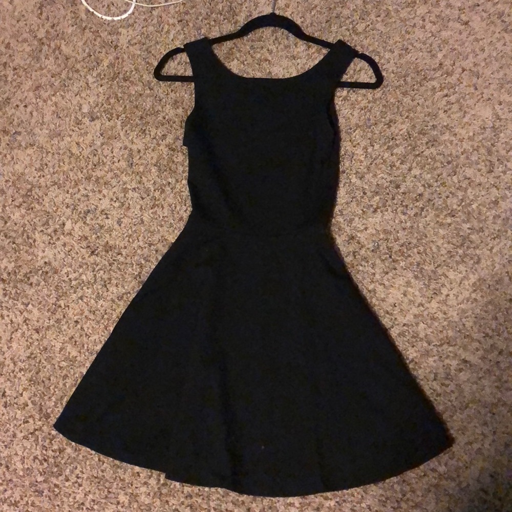 Lulus black dress with cut out back